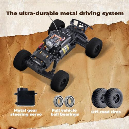 FMS FSC24 Chaser 1/24 RC Car 4X4 Off-Road High-Speed Short-Course Truck, 2 Speed Transmission, Brushless-Ready and 30-Minute Runtime，2.4GHz Electric Vehicle Toys Gifts for Adults (Purple) - color: Purple