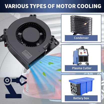 Wathai 120mm x 32mm Small 24V Centrifugal Blower Fan 24 Volt Cooling 2Pin | Dual Ball Brushless Cooling Turbo Fan for Limited Space DIY Projects - style: 120mm 24V 2Pin