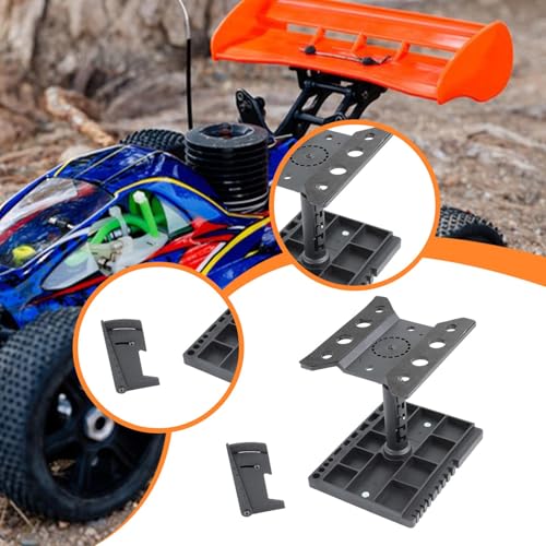 RC Stand Rotatable Workstation Adjustable Repair Stand Repair Tray Platform PP Material Rotation Feature Suitable for RC Car Truck Work