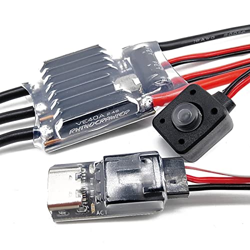 Crawler ESC AM32 40A BEC 5.2~8.2V for Traxxas Axial MOA Ventru RC Crawler Pro Shafty Comp Crawler(Crawler 40A ESC) - color: Crawler 40a Esc