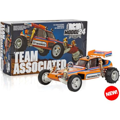 Team Associated 20200 RC10 Model 24 Classic Kit 1/24 Scale Electric Off-Road Buggy with Independent Suspension and Aluminum Chassis