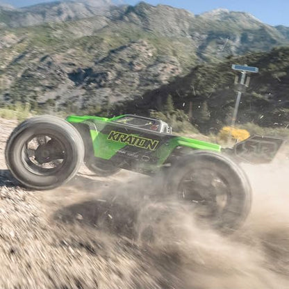 ARRMA RC Truck 1/8 KRATON 4X4 6S BLX BRUSHLESS V6 Speed Truck RTR (Lipo Battery and Charger Not Included) (Green/Black), ARA8608V6T3 - color: Green/Black