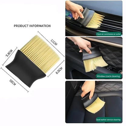 10pcs Auto Car Detailing Brush Set,Car Interior Cleaning Kit,Including 5pcs Car Detailing Brushes, 3pcs Wire Brush and 2pcs Different Soft Bristle dusting Brush for car Interior. | Professional Dusting Cleaning Supplies Including 5pcs Car Detailing Brushe