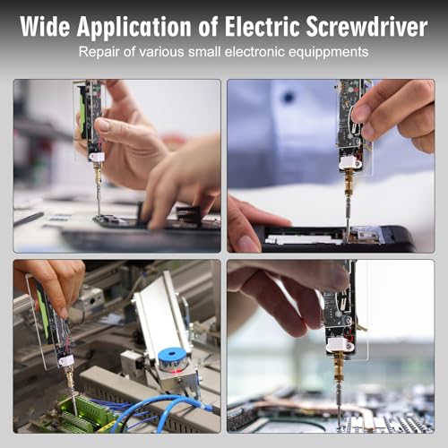 DIY Electric Screwdriver Soldering Project Kit with 2 screwdriver bits | BANRIA Handheld Screwdriver Electronics Project for Soldering Practice, DIY assembly, Repair Applications