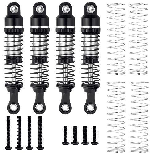 52mm Shock Absorber Damper Upgrade Parts, Black | For 1/18 TRX4M, RC Crawler Car - color: Black