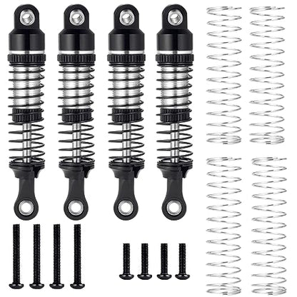 52mm Shock Absorber Damper Upgrade Parts, Black | For 1/18 TRX4M, RC Crawler Car - color: Black