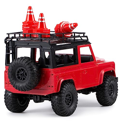 20Pcs Simulated Traffic Cones, Mini Decoration Toys Traffic Road Cones for RC Crawler 1:16 1:18 1:24 RC Car SCX24 FCX24 TRX4M