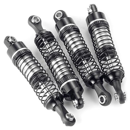 52mm Shock Absorber Damper Upgrade Parts, Black | For 1/18 TRX4M, RC Crawler Car - color: Black