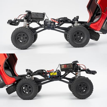 1/24th Aluminum RC Car Shocks 43mm Extended Absorber Damper for All AXIAL SCX24 AXI90081 Deadbolt C10 JLU Gladiator Bronco - size: 43mm