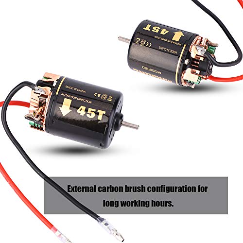 GOWENIC Universal 540 Brushless Motor, RC Model Car Motor for Big Trucks Climbing Car, High Sensorless Brushless, 35T RC for Off Road Model (45T) - size: 45T