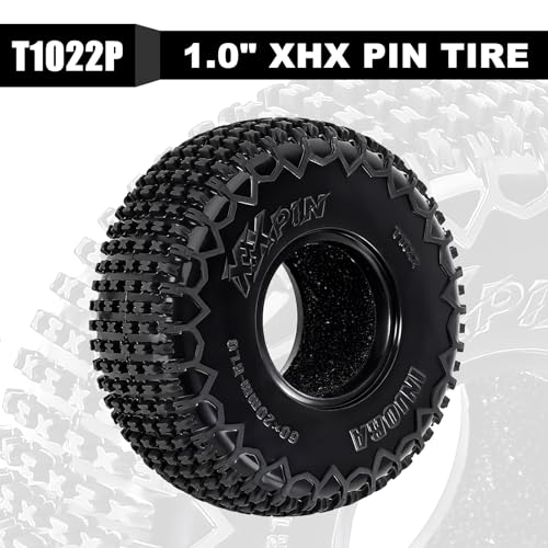 INJORA S5 1.0 XHX Pin Tire 60 * 20mm for 1/18 1/24 RC Crawler SCX24 FCX24