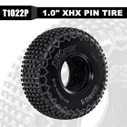 INJORA S5 1.0 XHX Pin Tire 60 * 20mm for 1/18 1/24 RC Crawler SCX24 FCX24