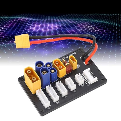 Parallel Charging Board & High Efficiency for 2-6S LiPo Batteries Imax B6 Charger Compatible RC Cars & Drones