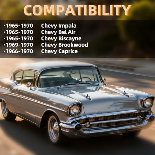 XKV Front Upper & Lower Suspension Control Arms A-arms | Compatible with 1965-1970 Impala,Bel Air,Biscayne,1969-1970 Chevy Brookwood,1966-1970 Chevy Caprice,2-4" Lift,W/Ball Joint - size: 65-70 Chevy Bel Air