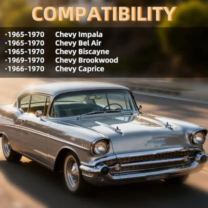 XKV Front Upper & Lower Suspension Control Arms A-arms | Compatible with 1965-1970 Impala,Bel Air,Biscayne,1969-1970 Chevy Brookwood,1966-1970 Chevy Caprice,2-4" Lift,W/Ball Joint - size: 65-70 Chevy Bel Air