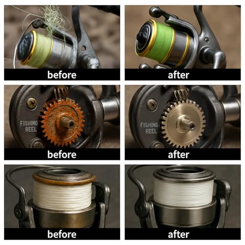 TBTFW Fishing Reel Oil and Grease Kit, Gear and Bearing Lubricant | Long-Lasting Lubrication, Set for All Types of Fishing Reels(1.35oz/2.7oz)