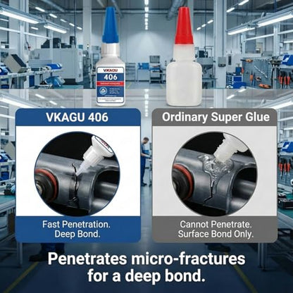 406 Super Bonder Clear Instant Adhesive for Plastics and Rubbers 20g 4 Pack - size: 406, style: 4 Pack