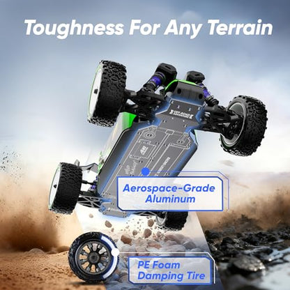1/12 Brushless RC Cars,Fast 50mph Off-Road All Terrain Truck,4WD RC Buggy with 2.4GHz Remote Control and 3S Batteries,25W Fast Charging,RTR 4X4 Electric RC Cars
