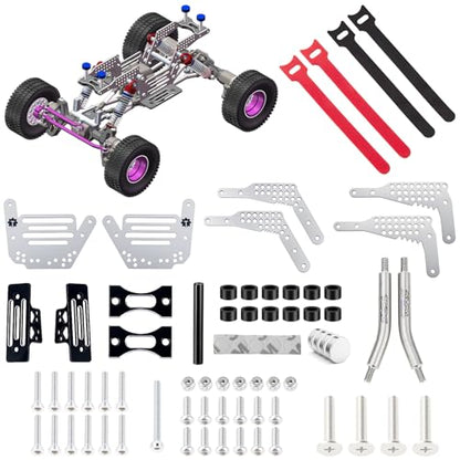 GR5 Titanium LCG Chassis Kit Frame Rail for Redcat Ascent-18 1/18 Scale RC Rock Crawler Upgrades - style: GR5 Titanium