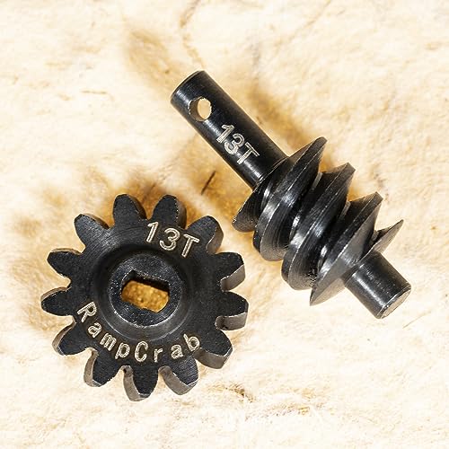 Overdrive Differential Gear Set 13T, 2 Sets, Hardened Steel, 1/24, Upgrade Parts for Axial SCX24 Bronco Deadbolt JLU B-17 Gladiator C10, 1/24 RC Crawler Car - size: 13T-2 Sets