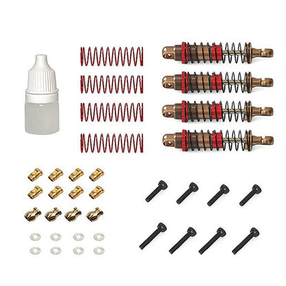 1Set Oil Shock Absorber Damper for FMS 1/24 FCX24 1/18 MOGRICH Replacement RC Crawler Car Upgrade Parts - (Color: As Shown)