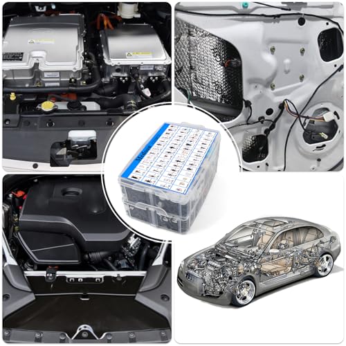 Car Retainer Clips 1501 PCS, 55 Sizes Car Panel Trim Clips Kits, Auto Push Fasteners for Ford GM Toyota Honda Chrysler BMW Benz Nissan Subaru Mazda Chevy GMC - size: 1501PCS