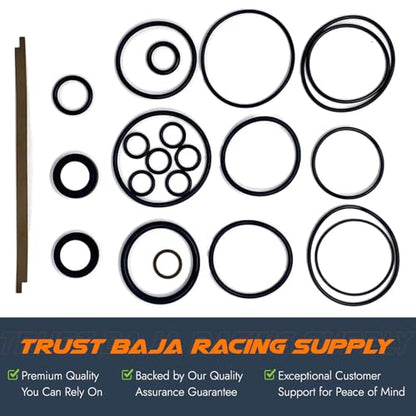 Fox 2.5 Shock Seal Kit – Rebuild Kit for 5/8" & .875" Shaft Shocks – Compatible with Factory & Performance Series – Complete Seal Replacement Kit by Baja Racing Supply.