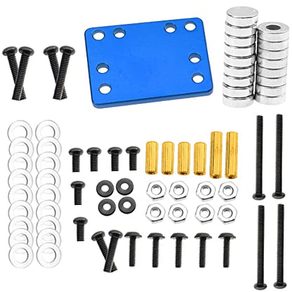 RC Car Body Post Magnet Invisible Body Mount Fixing Bracket Compatible with 1/28 Wltoys K969 K979 K989 K999 P929 P939 284131 Kyosho MINI-Q RC Car Upgrade Parts (Blue) - color: Blue