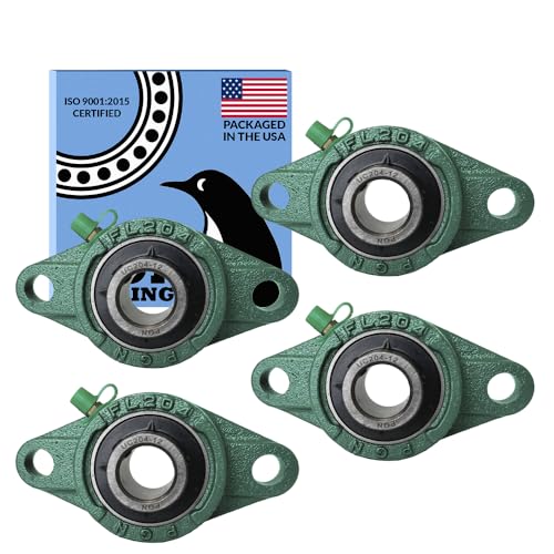 PGN UCFL204-12 (4 Pack) 2-Bolt Flange Bearing 3/4" Bore - size: 4, style: UCFL204-12