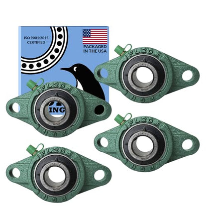 PGN UCFL204-12 (4 Pack) 2-Bolt Flange Bearing 3/4" Bore - size: 4, style: UCFL204-12