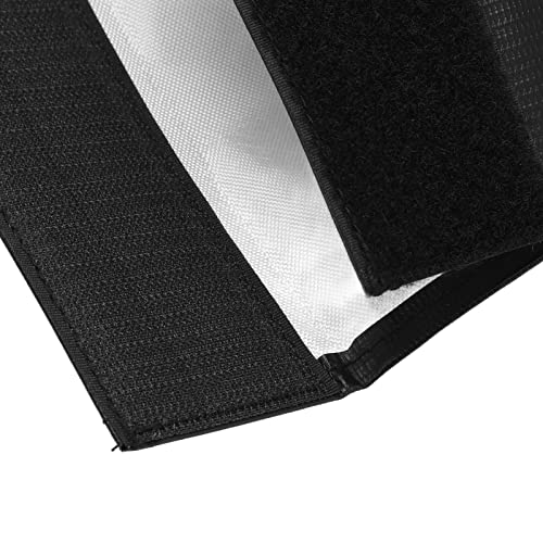 Alomejor RC Lipo Battery Bag Fire Storage for Charging Compatible with Various Aircraft Batteries 18x23cm (Black) - size: Black