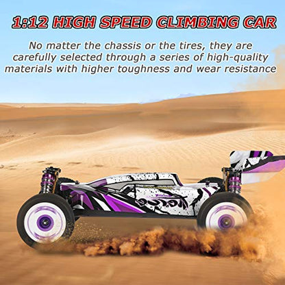 GoolRC WLtoys 124019 RC Car, 1/12 Scale 2.4GHz 4WD 60km/h High Speed Racing Buggy Drift Car RTR, Aluminum Alloy Chassis, Zinc Alloy Gear, 1 Battery - size: 1 Battery