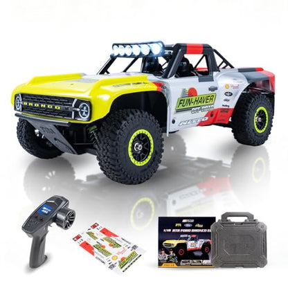 FCXㅤ FMS 1/18 Ford Bronco U4 S RC Truck, Hobby RC Crawler with Remote Controlled Lighting, Cooling System 4WD Drivetrain RC Crawler for Adults, Brushed RTR, 2024 - color: 2024