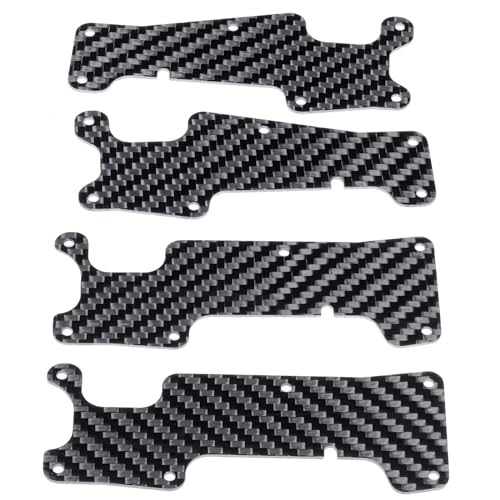 Front & Rear Suspension Arm Covers Carbon Fiber Dust Cover Proof Protection Plate for 1/8 Tra-xxas Sledge 4WD Monster Truck Upgarde Parts