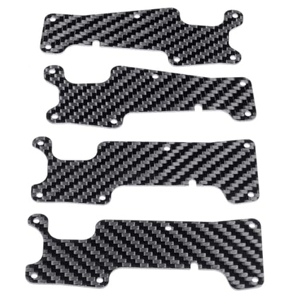 Front & Rear Suspension Arm Covers Carbon Fiber Dust Cover Proof Protection Plate for 1/8 Tra-xxas Sledge 4WD Monster Truck Upgarde Parts