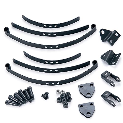 RC Car Steel Leaf Springs Set HighLift Chassis for 1/14 Tamiya RC Tractor Truck Upgrade (Front) - color: Front