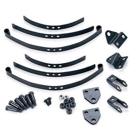 RC Car Steel Leaf Springs Set HighLift Chassis for 1/14 Tamiya RC Tractor Truck Upgrade (Front) - color: Front