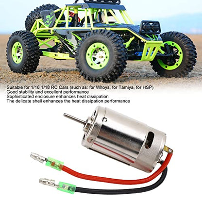 RC Motor, 390 Brushed Motor High Torque Electric Brushed Motor for 1/16 1/18 Remote Control Cars