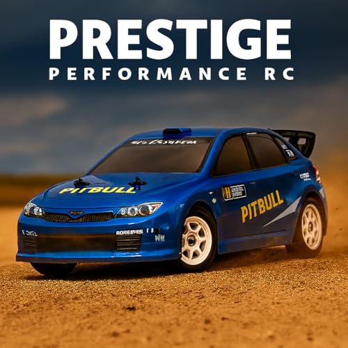 HNR Pitbull Rally RC Car ARTR, 1/10 Scale, Carbon Version, 2S/3S Brushless Motor & ESC