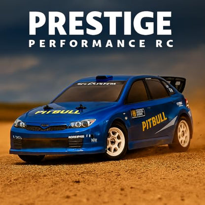 HNR Pitbull Rally RC Car ARTR, 1/10 Scale, Carbon Version, 2S/3S Brushless Motor & ESC