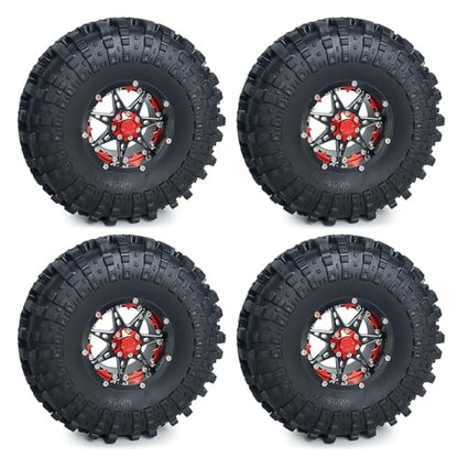 RC-Hub 4pcs 2.2'' Rubber Tires with Foam for 1/10 Axial Wraith 90048 90053 | Wheel Tires OD 137mm,Fits for 90048 90053 RR10 AXI03005,RC Upgrade Parts