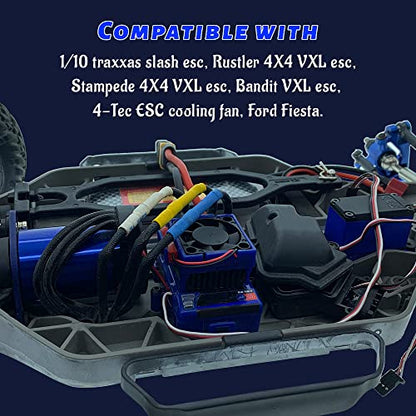 GLOBACT VXL-3s ESC Cooling Fan for 1/10 Traxxas Slash Stampede Rustler 4X4 | Replace 3340