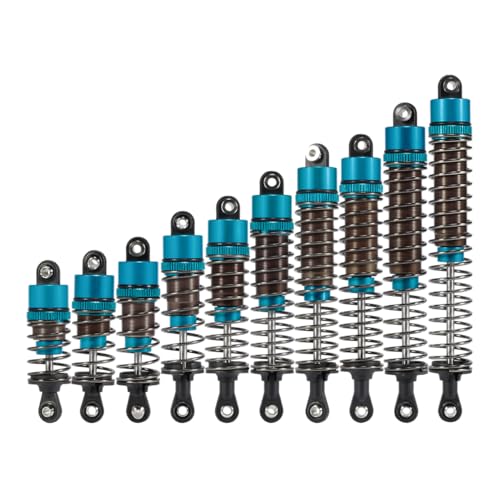 1/10 RC Cars Oil Leakproof Shocks,2Pcs Adjustable Oil Filled Shocks 52mm-120mm for 1/10 RC Buggy Truggy On Road Touring Drift Cars Monster Trucks Upgrade Parts (2pcs 100mm blue) - color: 2pcs 100mm blue