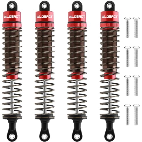 Adjustable RC Oil Shock Set for 1/10 RC Crawler SCX10 TRX4 D90,110mm | Aluminum Alloy & Nylon Material, Durable - size: 110mm
