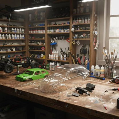 Clear Rc Body Shell Transparent Polycarbonate Car Body Lightweight Rc Car Shell for Repair