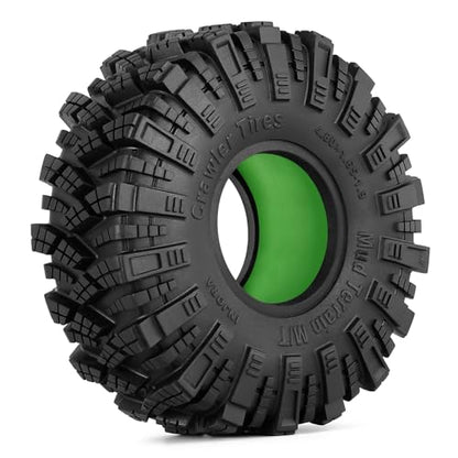 INJORA Silicone Rubber Insert for 118-122mm 4.75" OD 1.9" Tire, Green - color: Green
