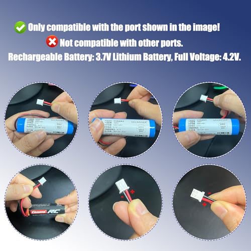2-Pack USB RC Car Charger Cable XH2.54mm for 3.7V Battery Charging | Compatible with Remote Control RC Car Battery，XH2.54mm 2-pin female connector, for 3.7V lithium battery charging.