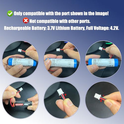 2-Pack USB RC Car Charger Cable XH2.54mm for 3.7V Battery Charging | Compatible with Remote Control RC Car Battery，XH2.54mm 2-pin female connector, for 3.7V lithium battery charging.