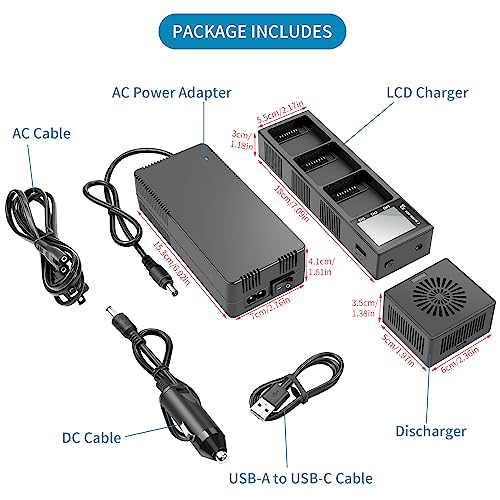 Hanatora Multi Function Charger with Storage Charge,Discharge for DJI Mavic 3 Series Battery,Wall & Car Parallel Charing hub for Mavic 3 Pro Classic Cine Drone Accessories