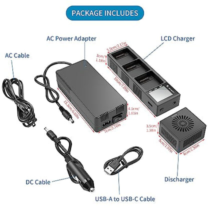 Hanatora Multi Function Charger with Storage Charge,Discharge for DJI Mavic 3 Series Battery,Wall & Car Parallel Charing hub for Mavic 3 Pro Classic Cine Drone Accessories
